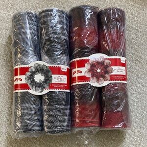 2 2-Packs of Deco Mesh - 10.5”x18’ per Roll